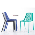 Cadeira de metal colorida personalizada ao ar livre para a cafeteria